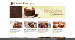 Desktop Screenshot of cuisine-chocolat.com